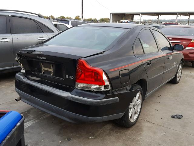 YV1RS61R222166796 - 2002 VOLVO S60 BLACK photo 4