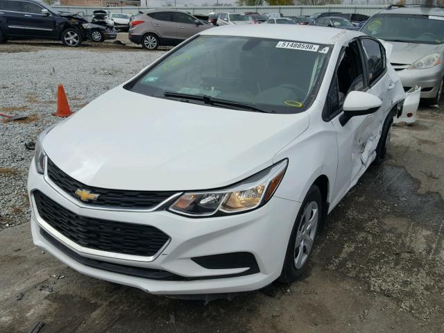 1G1BC5SM1H7265941 - 2017 CHEVROLET CRUZE LS WHITE photo 2