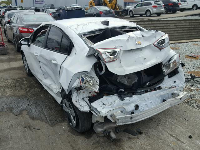 1G1BC5SM1H7265941 - 2017 CHEVROLET CRUZE LS WHITE photo 3