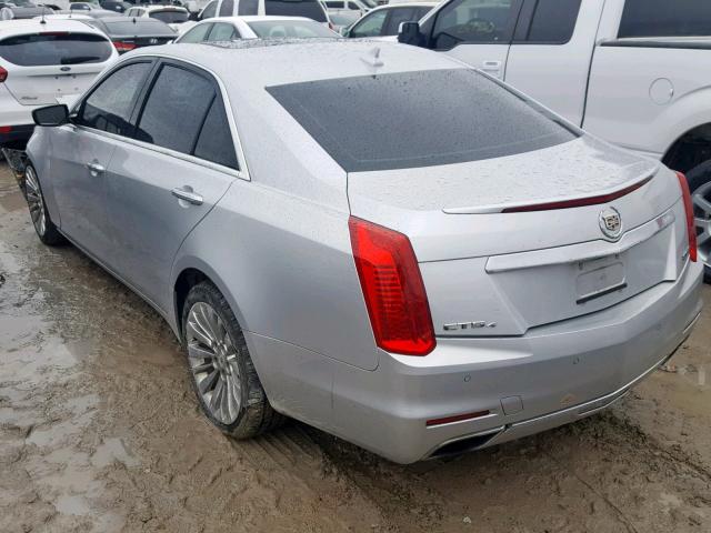 1G6AX5SX6E0152866 - 2014 CADILLAC CTS LUXURY SILVER photo 3