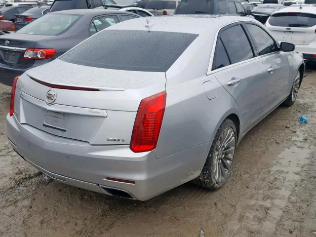 1G6AX5SX6E0152866 - 2014 CADILLAC CTS LUXURY SILVER photo 4