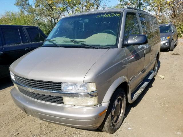 1GNDM19W21B123153 - 2001 CHEVROLET ASTRO GOLD photo 2