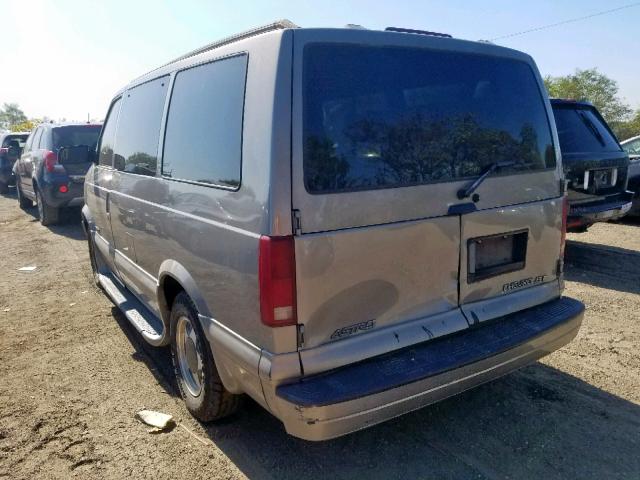 1GNDM19W21B123153 - 2001 CHEVROLET ASTRO GOLD photo 3