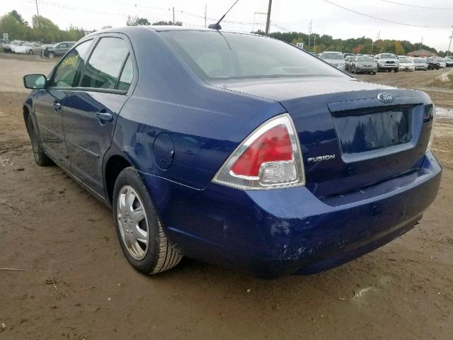 3FAHP06Z87R257511 - 2007 FORD FUSION S BLUE photo 3