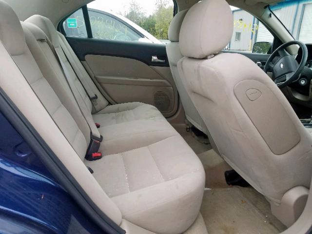 3FAHP06Z87R257511 - 2007 FORD FUSION S BLUE photo 6