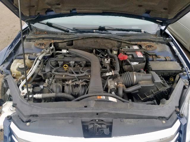 3FAHP06Z87R257511 - 2007 FORD FUSION S BLUE photo 7