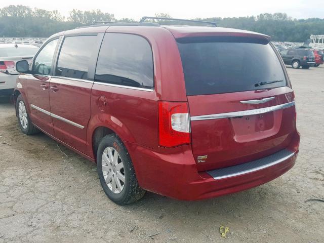 2C4RC1BG0ER403150 - 2014 CHRYSLER TOWN & COU MAROON photo 3