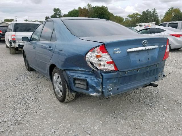 JTDBE32K230182847 - 2003 TOYOTA CAMRY LE BLUE photo 3