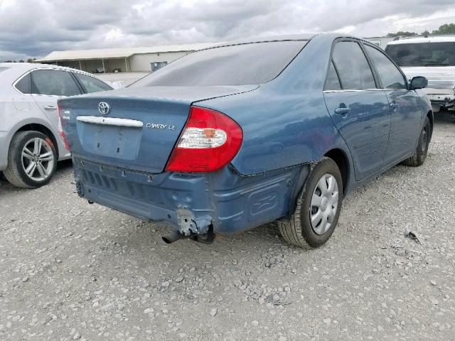 JTDBE32K230182847 - 2003 TOYOTA CAMRY LE BLUE photo 4