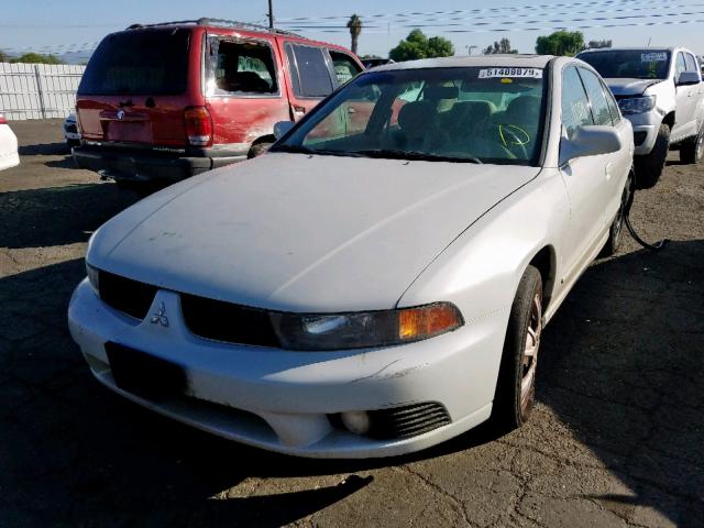 4A3AA46G12E087892 - 2002 MITSUBISHI GALANT ES WHITE photo 2