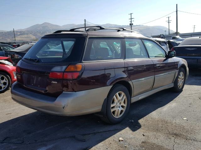 4S3BH6864Y6638693 - 2000 SUBARU LEGACY OUT MAROON photo 4