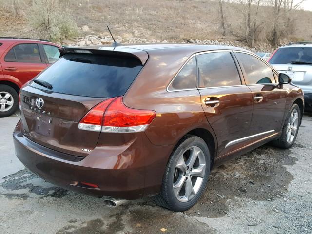 4T3BK3BB3AU043473 - 2010 TOYOTA VENZA BASE BROWN photo 4