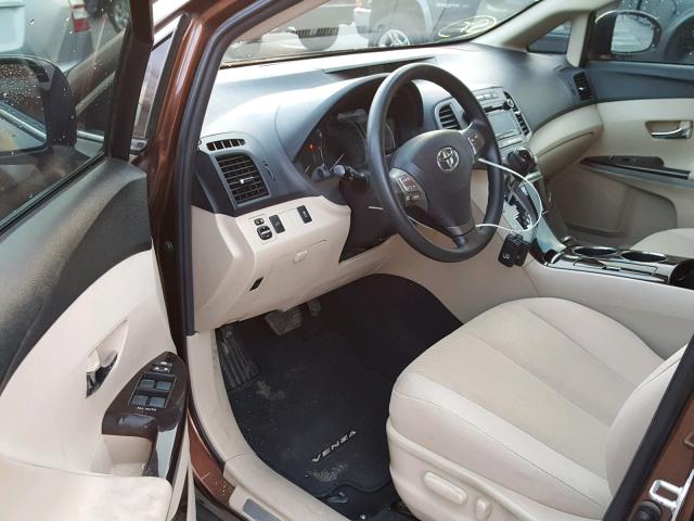 4T3BK3BB3AU043473 - 2010 TOYOTA VENZA BASE BROWN photo 9