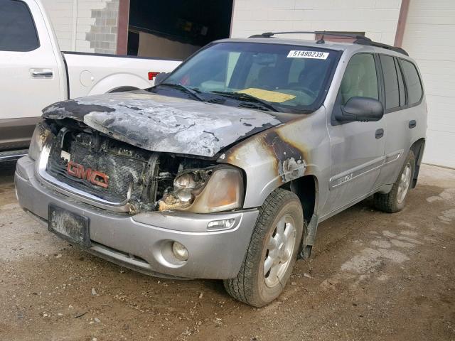 1GKDT13S542271274 - 2004 GMC ENVOY SILVER photo 2