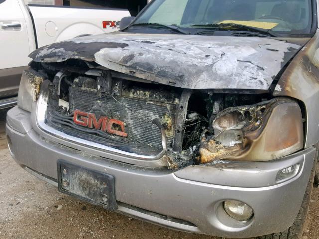 1GKDT13S542271274 - 2004 GMC ENVOY SILVER photo 9