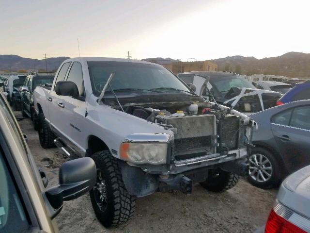 1D7HU18D75J514598 - 2005 DODGE RAM 1500 S WHITE photo 1