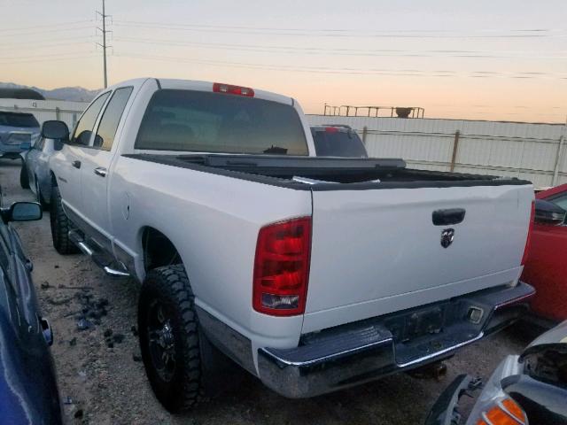 1D7HU18D75J514598 - 2005 DODGE RAM 1500 S WHITE photo 3