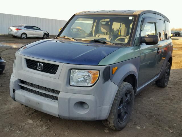 5J6YH28593L014919 - 2003 HONDA ELEMENT EX GREEN photo 2