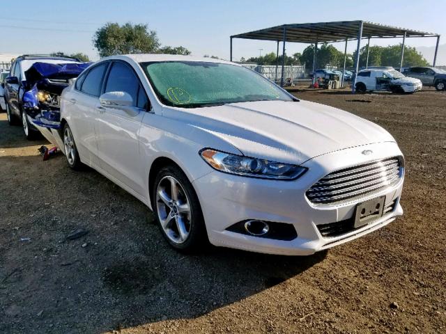 1FA6P0H78E5405031 - 2014 FORD FUSION SE WHITE photo 1