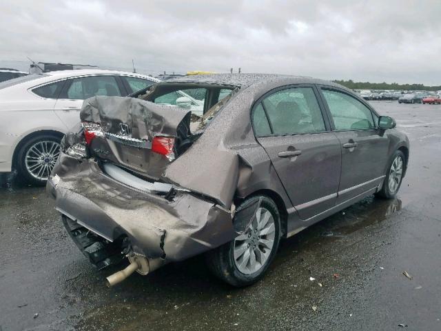 2HGFA16919H519300 - 2009 HONDA CIVIC EXL 灰色 照片 4