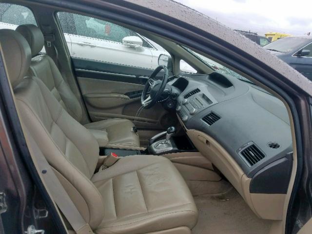 2HGFA16919H519300 - 2009 HONDA CIVIC EXL 灰色 照片 5