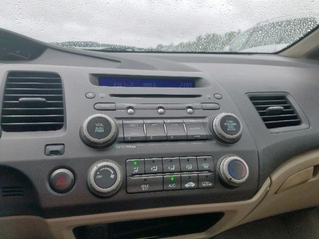 2HGFA16919H519300 - 2009 HONDA CIVIC EXL 灰色 照片 9