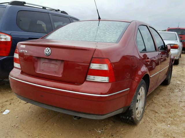 3VWRK69M84M032091 - 2004 VOLKSWAGEN JETTA GL RED photo 4