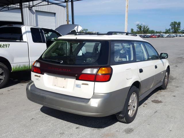 4S3BH665527633644 - 2002 SUBARU LEGACY OUT WHITE photo 4