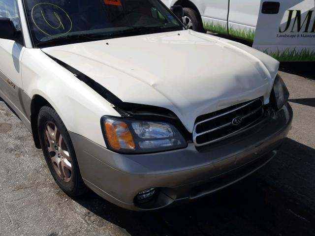 4S3BH665527633644 - 2002 SUBARU LEGACY OUT WHITE photo 9