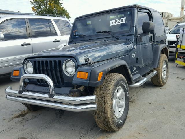 1J4FA39S56P713869 - 2006 JEEP WRANGLER X BLUE photo 2