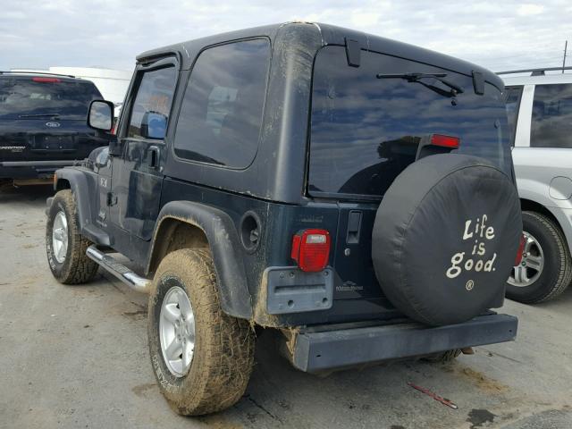 1J4FA39S56P713869 - 2006 JEEP WRANGLER X BLUE photo 3