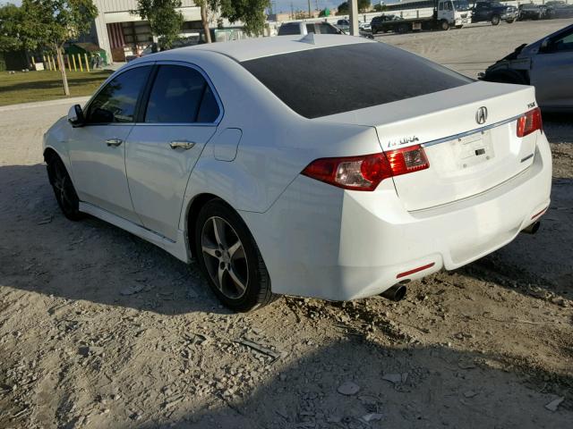 JH4CU2F88CC028267 - 2012 ACURA TSX SE WHITE photo 3