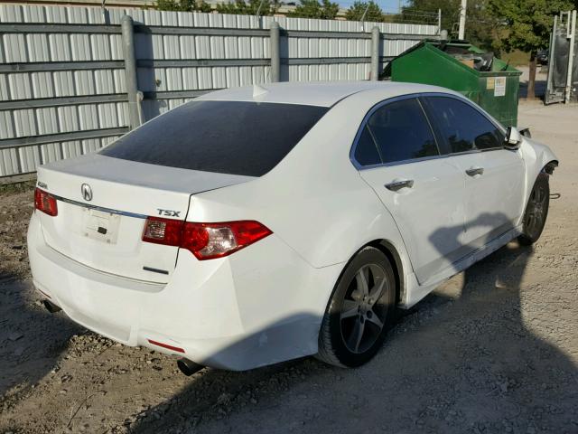 JH4CU2F88CC028267 - 2012 ACURA TSX SE WHITE photo 4