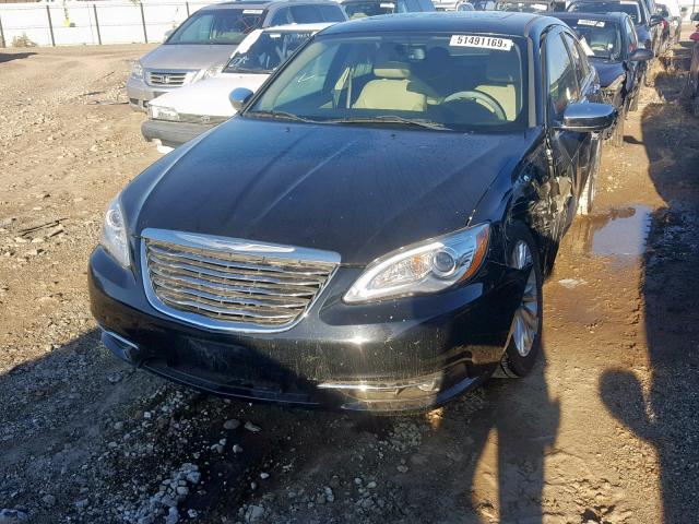 1C3CCBCG6DN684607 - 2013 CHRYSLER 200 LIMITE BLACK photo 2