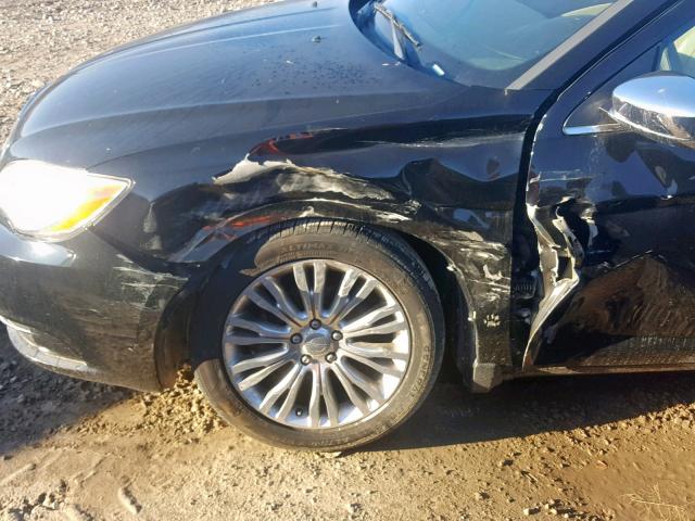 1C3CCBCG6DN684607 - 2013 CHRYSLER 200 LIMITE BLACK photo 9