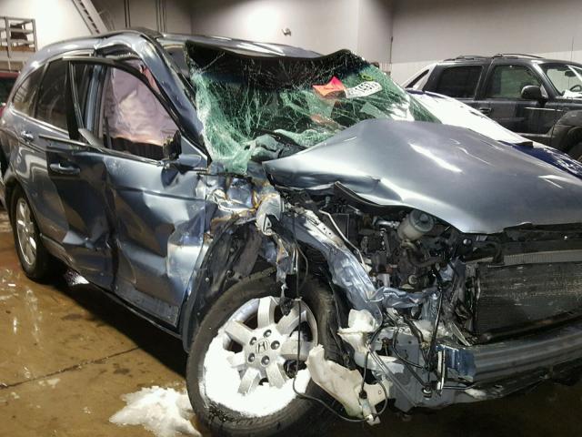 JHLRE48748C039205 - 2008 HONDA CR-V EXL BLUE photo 9