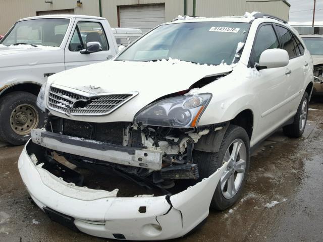 JTJHW31UX82063141 - 2008 LEXUS RX 400H WHITE photo 2