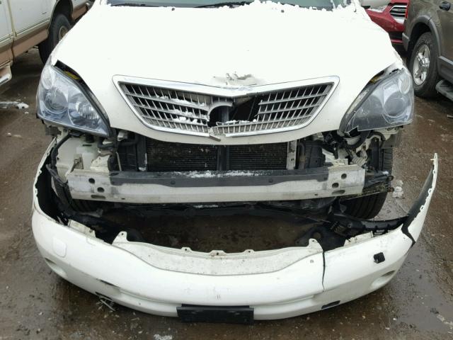 JTJHW31UX82063141 - 2008 LEXUS RX 400H WHITE photo 9