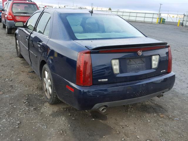 1G6DC67A250172387 - 2005 CADILLAC STS BLUE photo 3