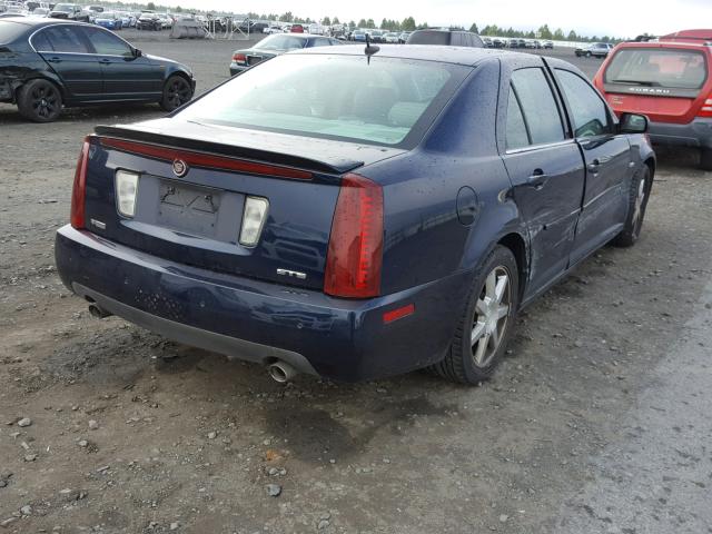 1G6DC67A250172387 - 2005 CADILLAC STS BLUE photo 4