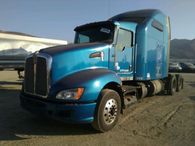 1XKAD49X5DR356692 - 2013 KENWORTH CONSTRUCTI BLUE photo 2