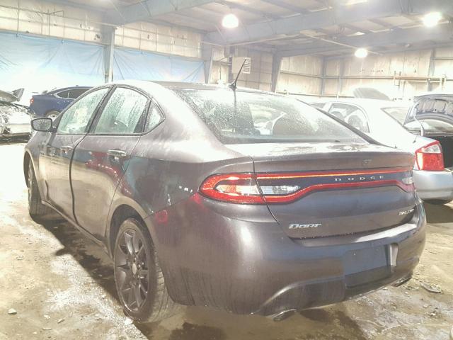 1C3CDFBB7GD515782 - 2016 DODGE DART SXT GRAY photo 3