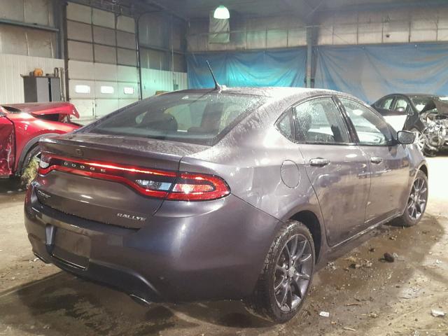 1C3CDFBB7GD515782 - 2016 DODGE DART SXT GRAY photo 4