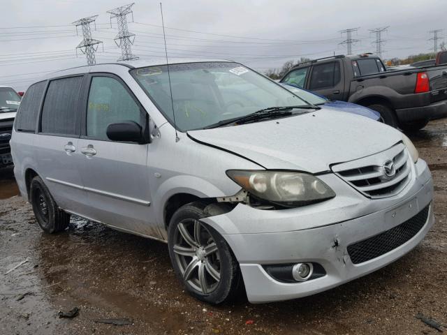 JM3LW28A640516722 - 2004 MAZDA MPV WAGON SILVER photo 1