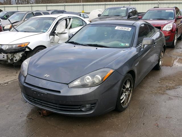 KMHHM66DX7U242524 - 2007 HYUNDAI TIBURON GS GRAY photo 2