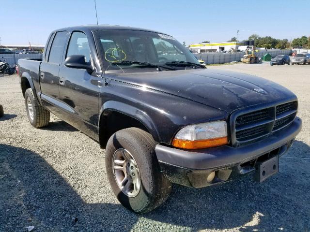 1B7GG2AN91S185073 - 2001 DODGE DAKOTA QUA BLACK photo 1