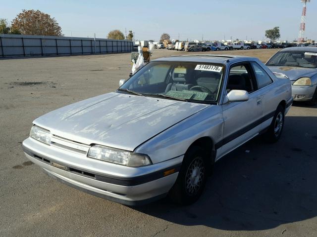 1YVGD31B6M5167809 - 1991 MAZDA MX-6 SILVER photo 2