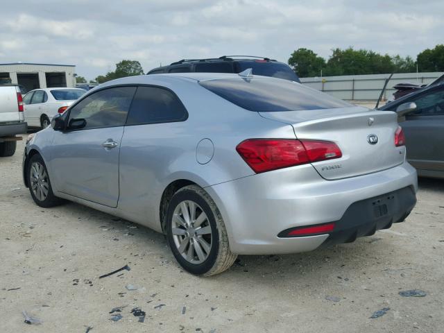 KNAFX6A84E5216776 - 2014 KIA FORTE EX SILVER photo 3