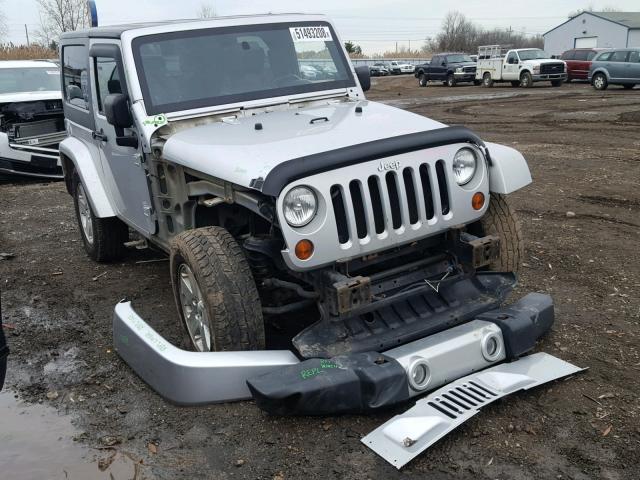 1J8FA54179L737921 - 2009 JEEP WRANGLER S SILVER photo 1