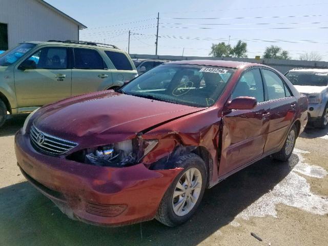 4T1BF32K26U119494 - 2006 TOYOTA CAMRY LE RED photo 2